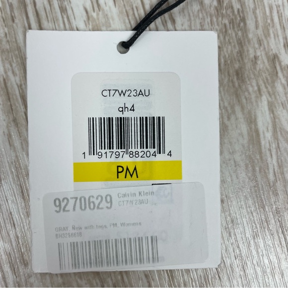 CALVIN KLEIN $134 Womens New Silver Color Block A-Line Dress M Petites - Picture 4 of 5